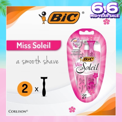 BIC Miss Soleil A Smooth Shave (With Triple-Blade Shaver) 2s