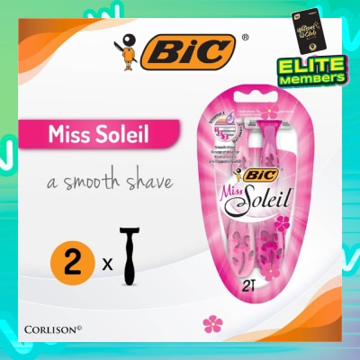 BIC Miss Soleil A Smooth Shave (With Triple-Blade Shaver) 2s