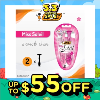 BIC Miss Soleil A Smooth Shave (With Triple-Blade Shaver) 2s