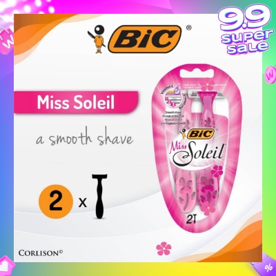 BIC Miss Soleil A Smooth Shave (With Triple-Blade Shaver) 2s
