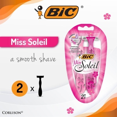 BIC Miss Soleil A Smooth Shave (With Triple-Blade Shaver) 2s