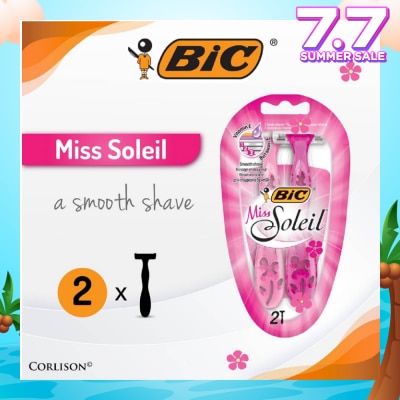 BIC Miss Soleil A Smooth Shave (With Triple-Blade Shaver) 2s