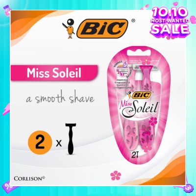 BIC Miss Soleil A Smooth Shave (With Triple-Blade Shaver) 2s