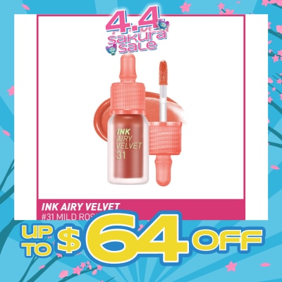 PERIPERA - Ink Airy Velvet Lip Tint 31 Mild rose 1s (Expiry: Oct`2026)