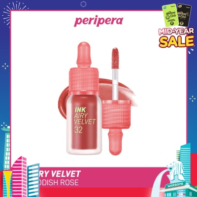 PERIPERA Ink Airy Velvet Lip Tint 32 Reddish Rose 1s