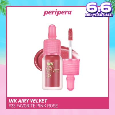 PERIPERA Ink Airy Velvet Lip Tint 33 Favorite Pink Rose 1s