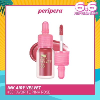 PERIPERA Ink Airy Velvet Lip Tint 33 Favorite Pink Rose 1s