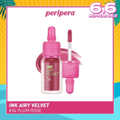 PERIPERA Ink Airy Velvet Lip Tint 34 Plum Rose 1s