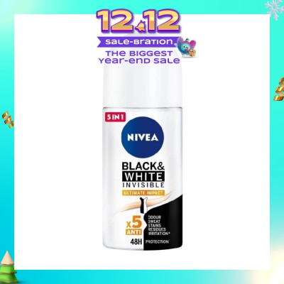 NIVEA Deodorant Roll-on Invisible Black White (Clear)