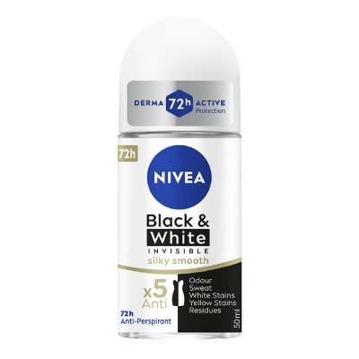 NIVEA - Deodorant Roll-on Invisible Black White (Clear)