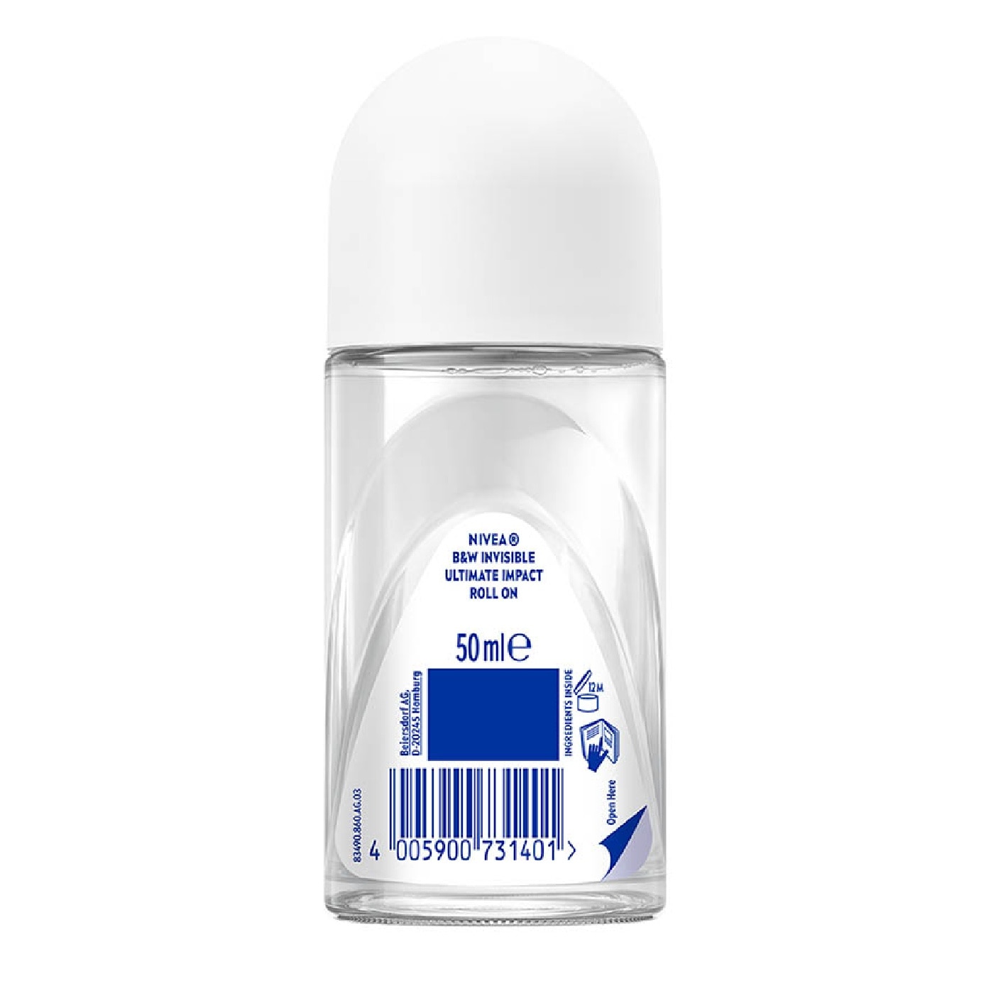 Deodorant Roll-on Invisible Black White (Clear)