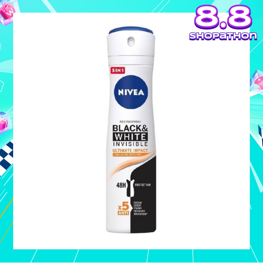 Deodorant Spray Invisible Black White (Clear)