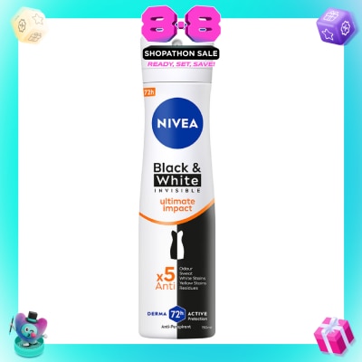 NIVEA - Deodorant Spray Invisible Black White (Clear)