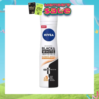 NIVEA - Deodorant Spray Invisible Black White (Clear)