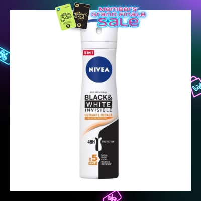 NIVEA Deodorant Spray Invisible Black White (Clear)