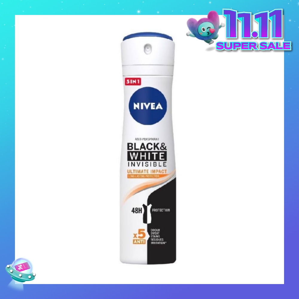Deodorant Spray Invisible Black White (Clear)