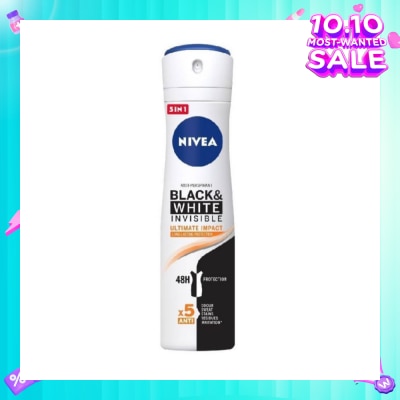NIVEA Deodorant Spray Invisible Black White (Clear)