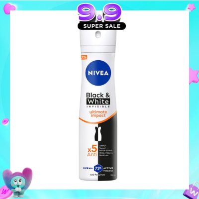 NIVEA - Deodorant Spray Invisible Black White (Clear) image