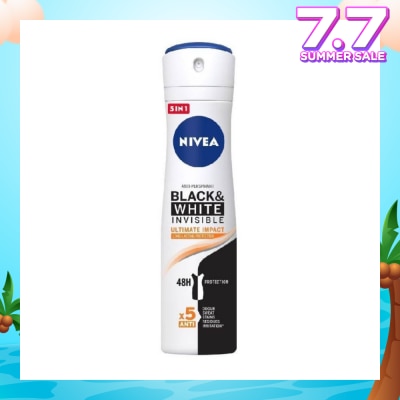 NIVEA Deodorant Spray Invisible Black White (Clear)
