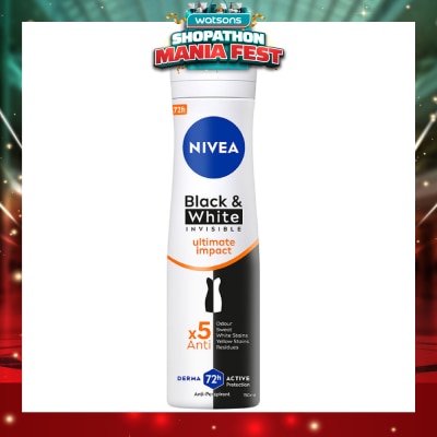 NIVEA - Deodorant Spray Invisible Black White (Clear)