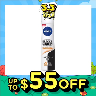 NIVEA Deodorant Spray Invisible Black White (Clear)