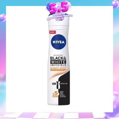 NIVEA - Deodorant Spray Invisible Black White (Clear)