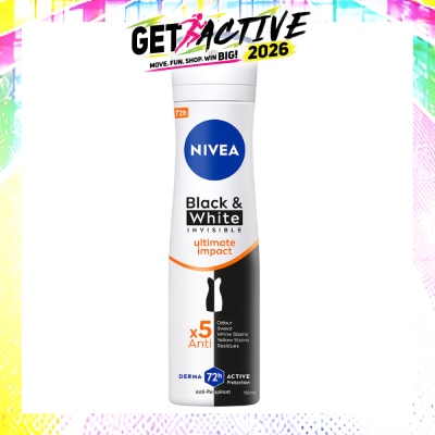 NIVEA - Deodorant Spray Invisible Black White (Clear) image