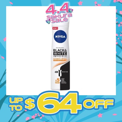 NIVEA - Deodorant Spray Invisible Black White (Clear)