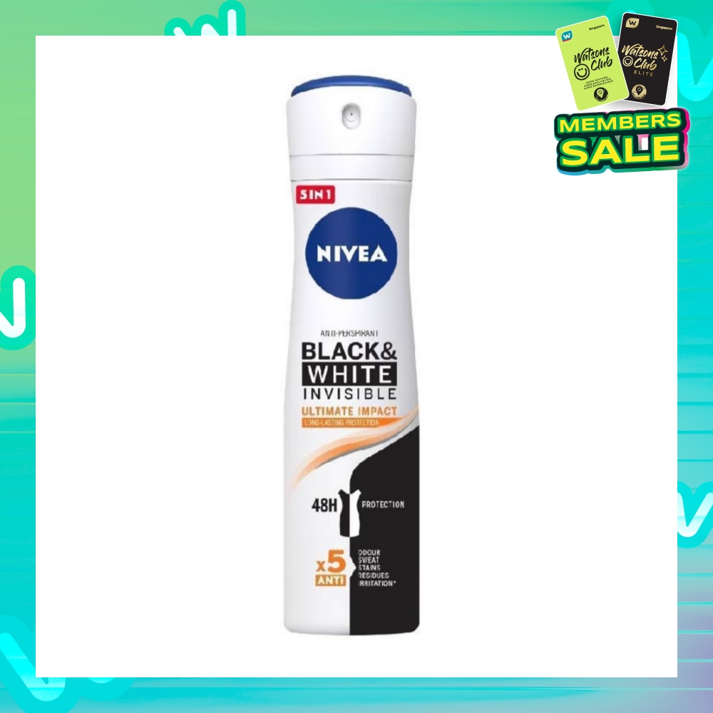 Deodorant Spray Invisible Black White (Clear)