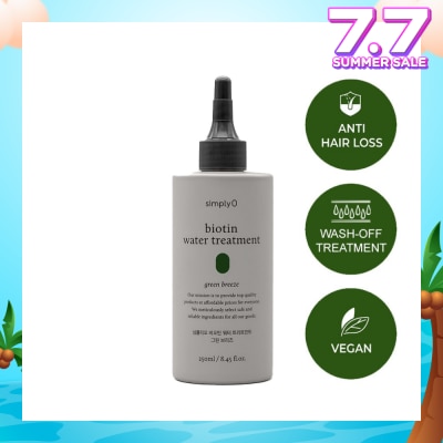 SIMPLY'O Biotin Water Treatment Green Breeze (Vegan & For Anti Hair Loss) 250ml
