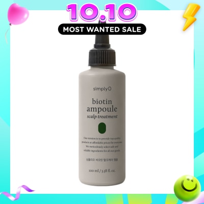 SIMPLY'O Biotin Ampoule Scalp Treatment (For Hair Loss) 100ml image