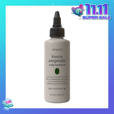 SIMPLY'O Biotin Ampoule Scalp Treatment (For Hair Loss) 100ml (Expiry: May`2026)