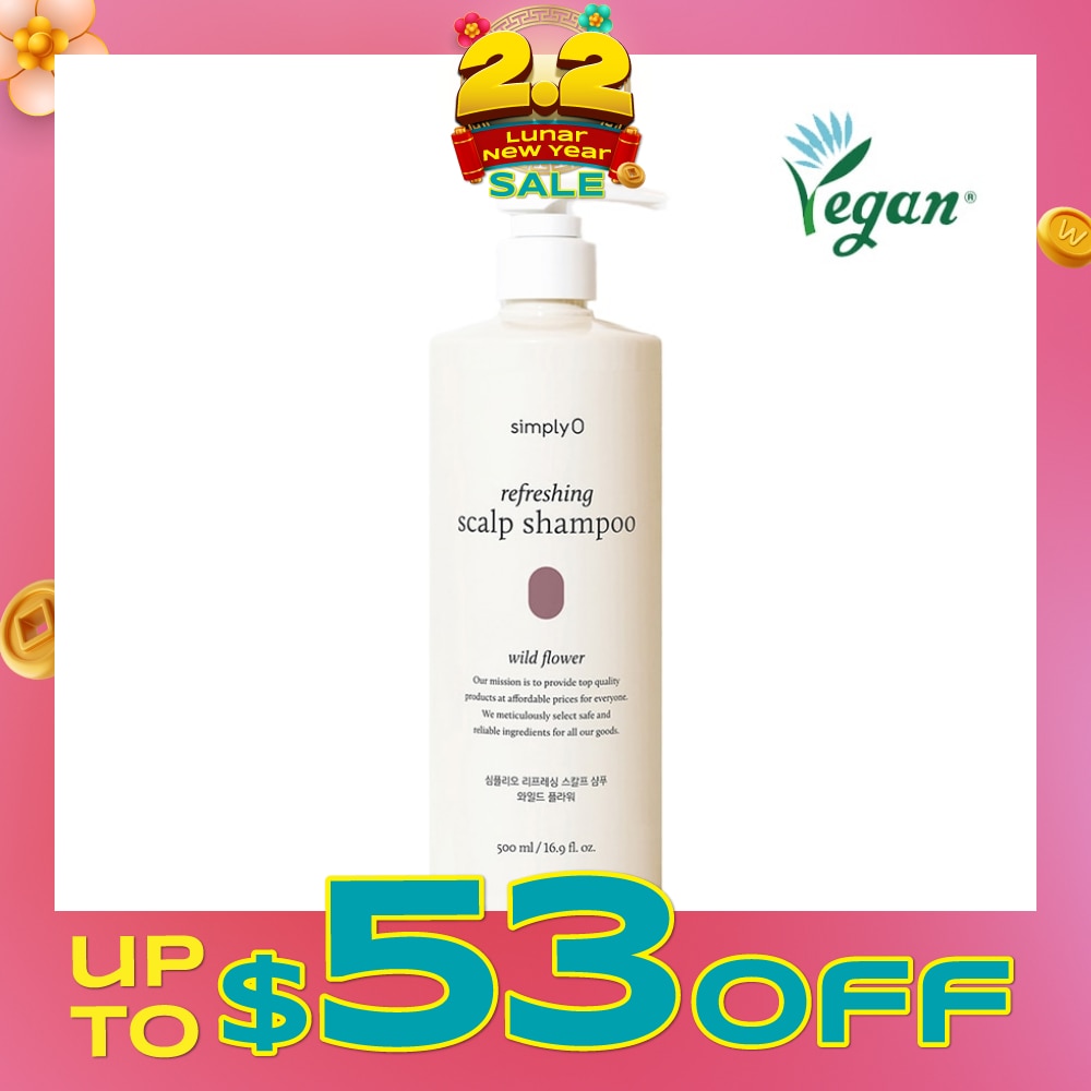 Refreshing Scalp Shampoo Wild Flower (To Reduces Dandruff & Scalp Trouble) 500ml