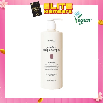 SIMPLY'O Refreshing Scalp Shampoo Wild Flower (To Reduces Dandruff & Scalp Trouble) 500ml