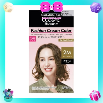 LIESE - Blaune Fashion Cream Color 2M Matt Khaki (Covers Greys Hair Type) 108g