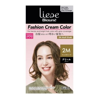 LIESE Blaune Fashion Cream Color 2M Matt Khaki (Covers Greys & Cream Type) 108g