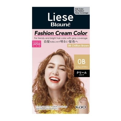 LIESE Blaune Fashion Cream Color 0B Chiffon Brown (Covers Greys & Cream Type) 108g