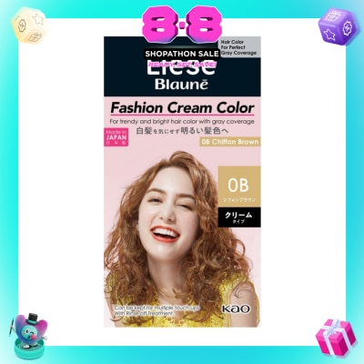 LIESE - Blaune Fashion Cream Color 0B Chiffon Brown (Covers Greys & Cream Type) 108g (Expiry: Mar`2027)