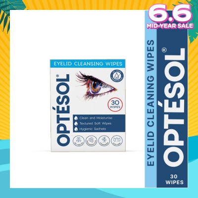 OPTESOL Eyelid Cleansing Wipes (No Preservatives) 30s