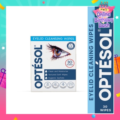 OPTESOL Eyelid Cleansing Wipes (No Preservatives) 30s