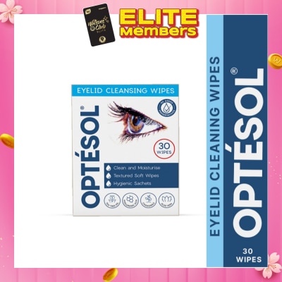 OPTESOL Eyelid Cleansing Wipes (No Preservatives) 30s (Expiry: Nov`2026)