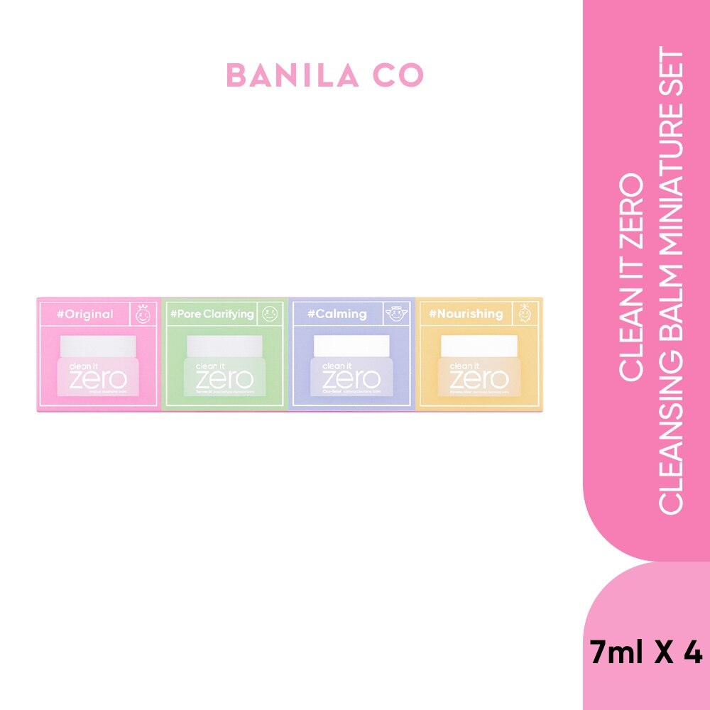 BANILA CO clean it zero 4種類セット BANILA CO Clean it Zero Cleansing Balm Miniature Set 7ml x 4s