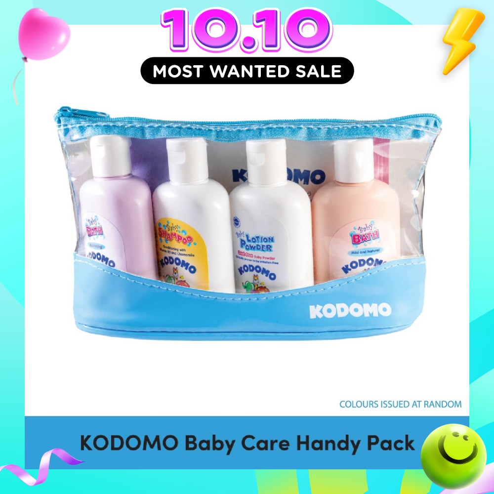 Baby Care Handy Packset consists Baby Bath Moisturizing 45ml + Baby Bath Mild & Natural 45ml + Shampoo 50ml + Powder 40ml + Wipes 10s image