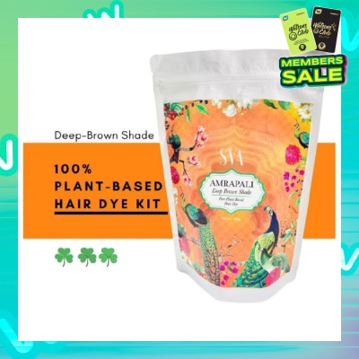 SVA Amrapali Plant-Based Hair Dye Kit - Deep Brown Shade 150g