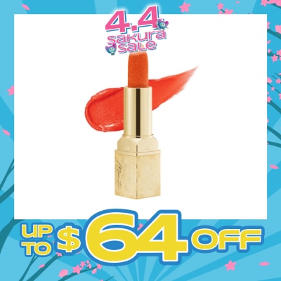 MILLEFEE - Fairy Rouge Lipstick 03 Happiness (Orange Red x Gold) 1s (Expiry: Dec`2026)