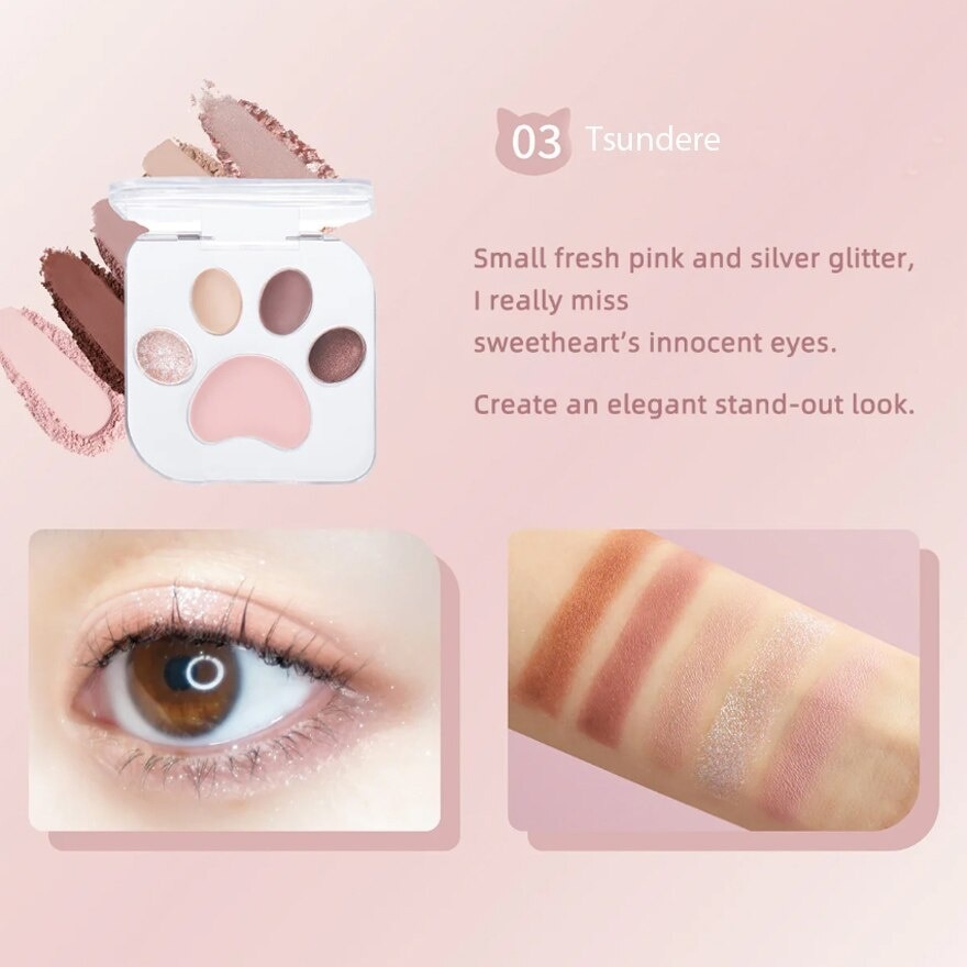 Meow Paw Eyeshadow Palette 03 Tsundere 1s