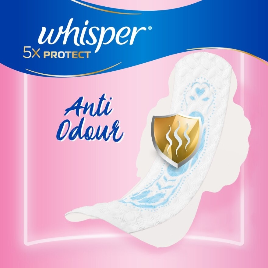 5x Protect Thin Regular Sanitary Pad Wings 24cm 13s