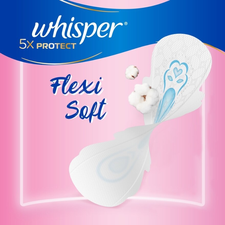 5x Protect Thin Regular Sanitary Pad Wings 24cm 13s