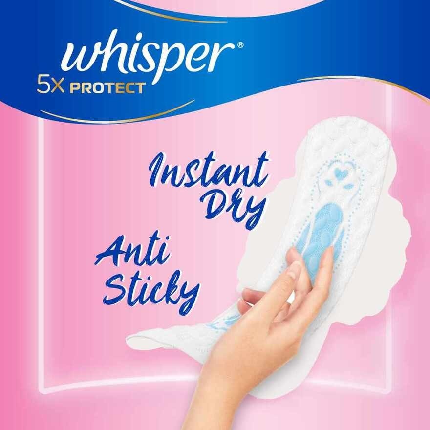 5x Protect Thin Regular Sanitary Pad Wings 24cm 32s