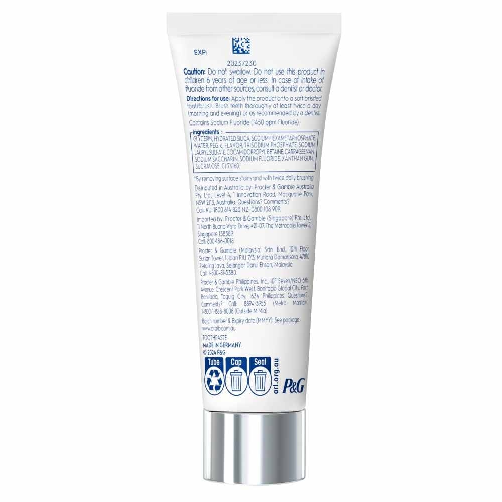 3D White Professional Enamel Strong Whitening Toothpaste 90g